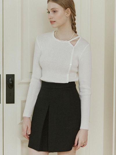 NONLOCAL Anna Tweed Mini Skirt (Black)