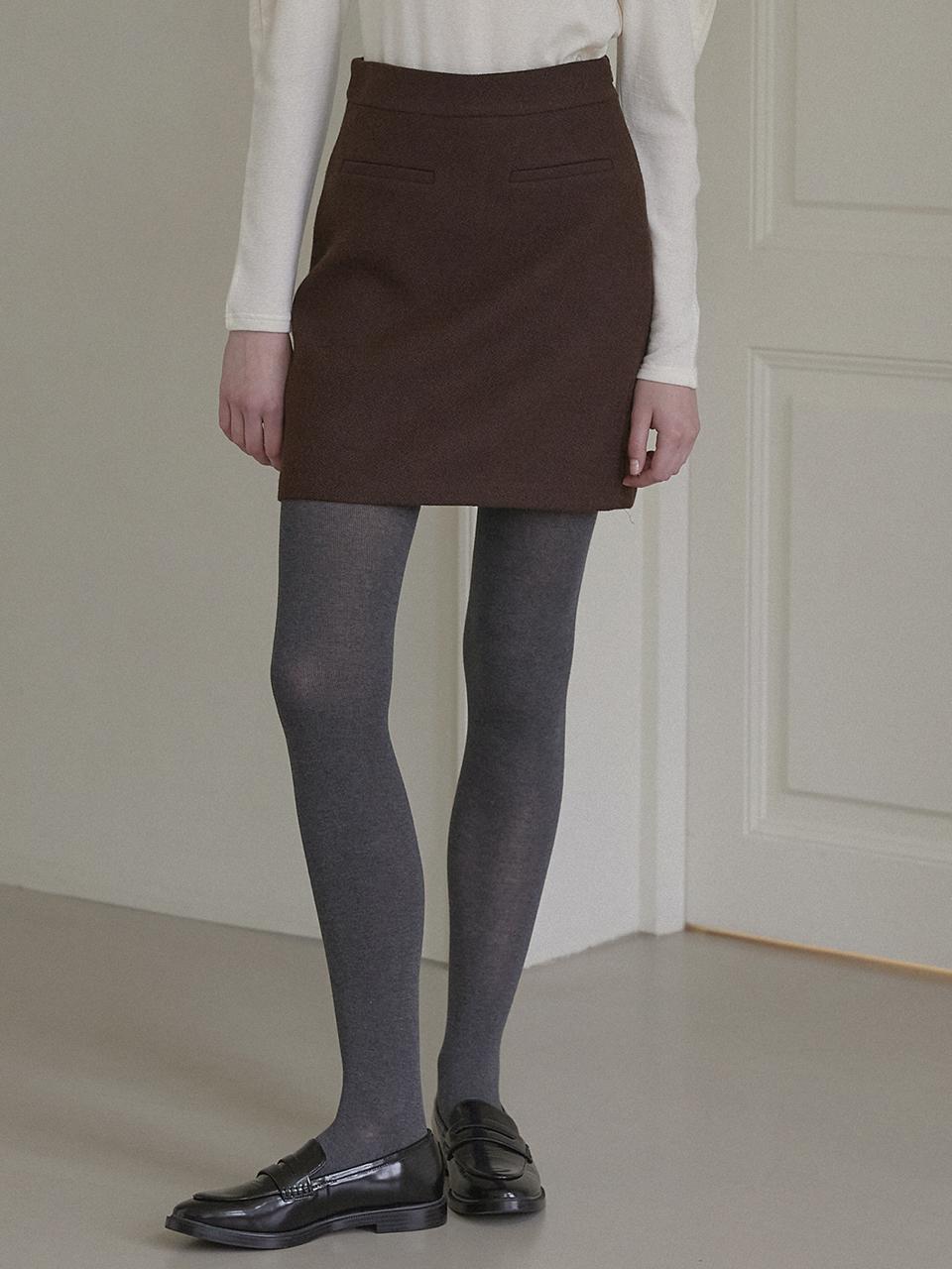 NONLOCAL Jane Tweed Mini Skirt - Brown