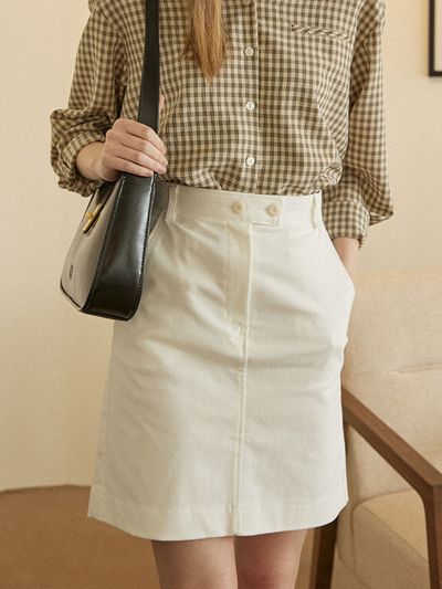 NONLOCAL Katy Skirt_White