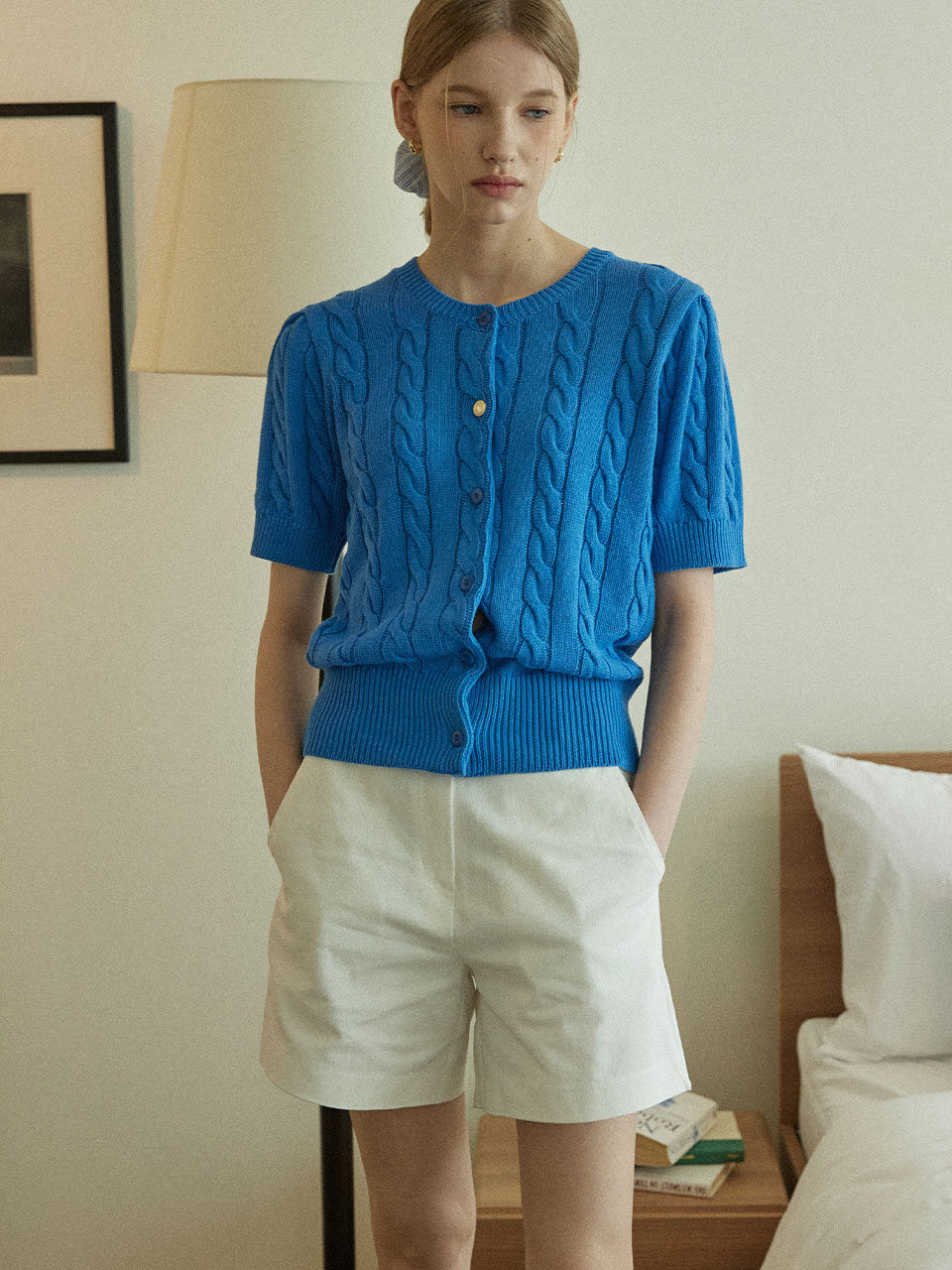NONLOCAL Martin Cotton Shorts_White
