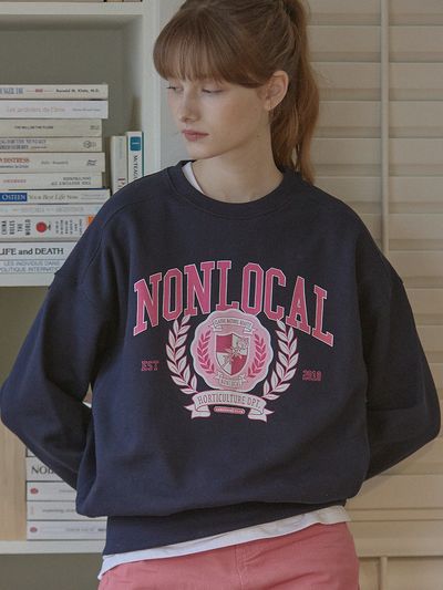 NONLOCAL NLC Univ Sweatshirt_Navy