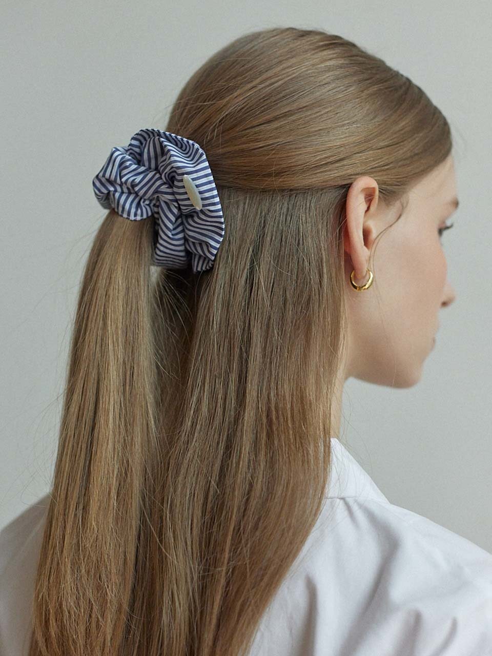 NONLOCAL Pearl Stripe Scrunchie (3 Colors)
