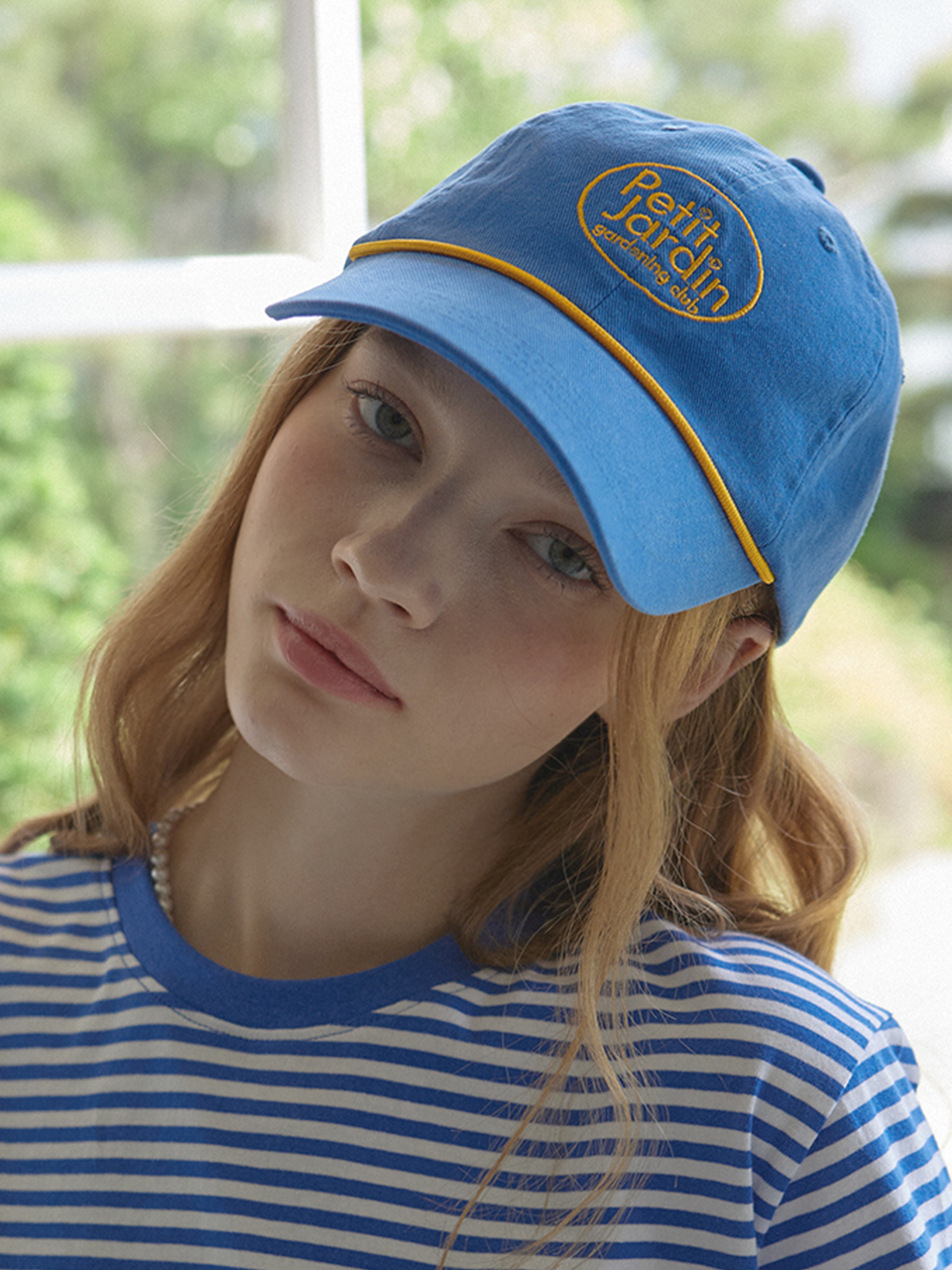 NONLOCAL Petit Jardin Ball Cap_Blue