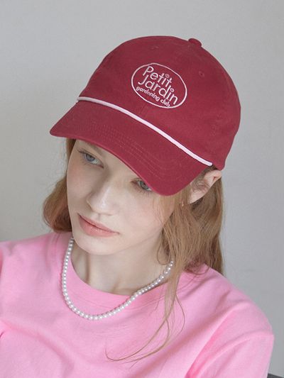 NONLOCAL Petit Jardin Ball Cap_Burgundy