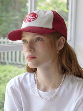 NONLOCAL Wappen Two Tone Ball Cap_Burgundy
