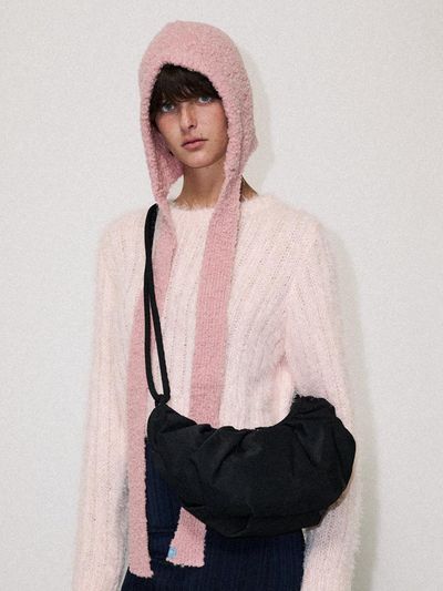 NONMUTE Halfmoon hobo bag Black