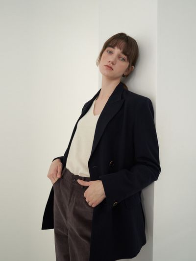NONNIERE Double Button Jacket (Navy)