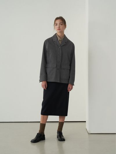 NONNIERE Garment Washing Jacket (Grey)