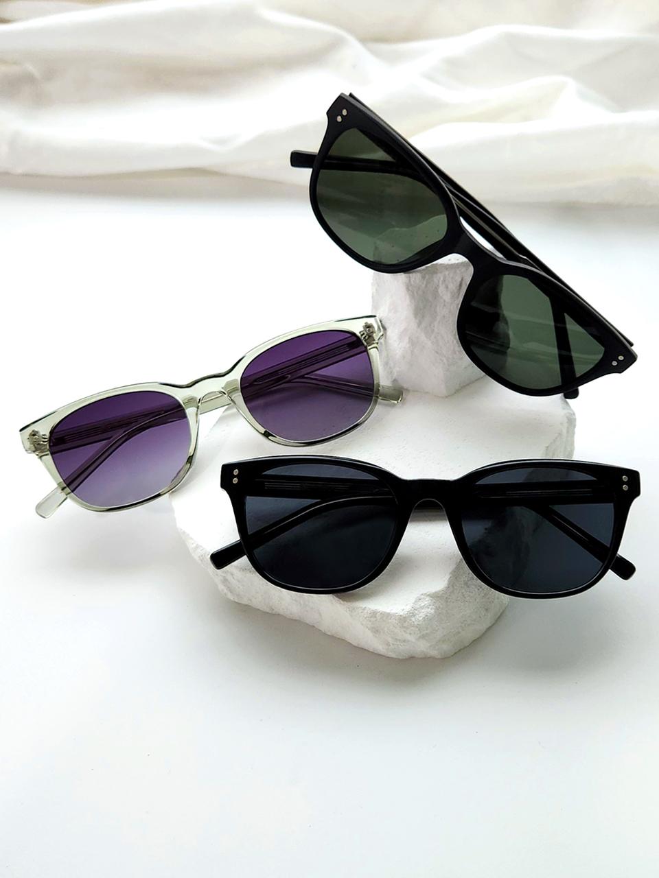 NONPICK Horn-Rimmed Unisex Sunglasses