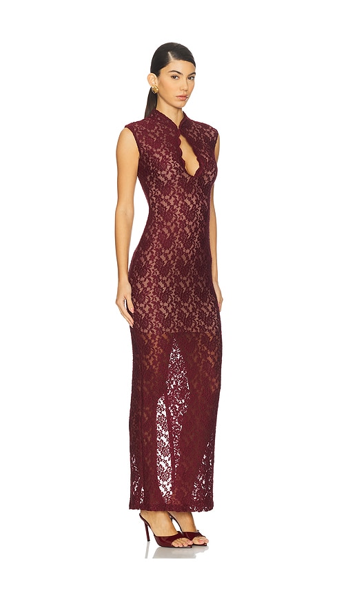 divine midi dress nookie SADE MESH MIDI Black / L