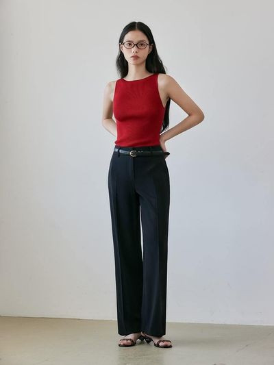 NOOR Basic Semi Wide Fit Slacks (2 Colors)