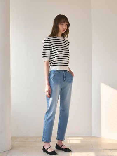 NOOR Beggy Fit Denim Pants [2 Colors]