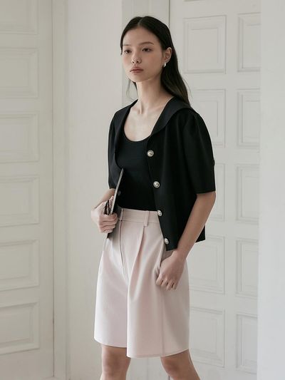 NOOR Crepe Half Blazer (2colors)