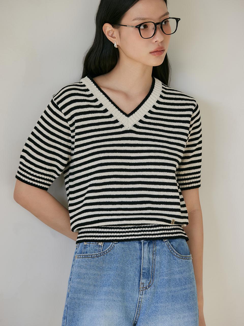 NOOR Linen Puff Sleeve Knit Sweater (3 Colors)