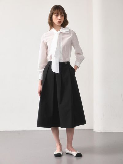 NOOR Pleats A-line Skirt
