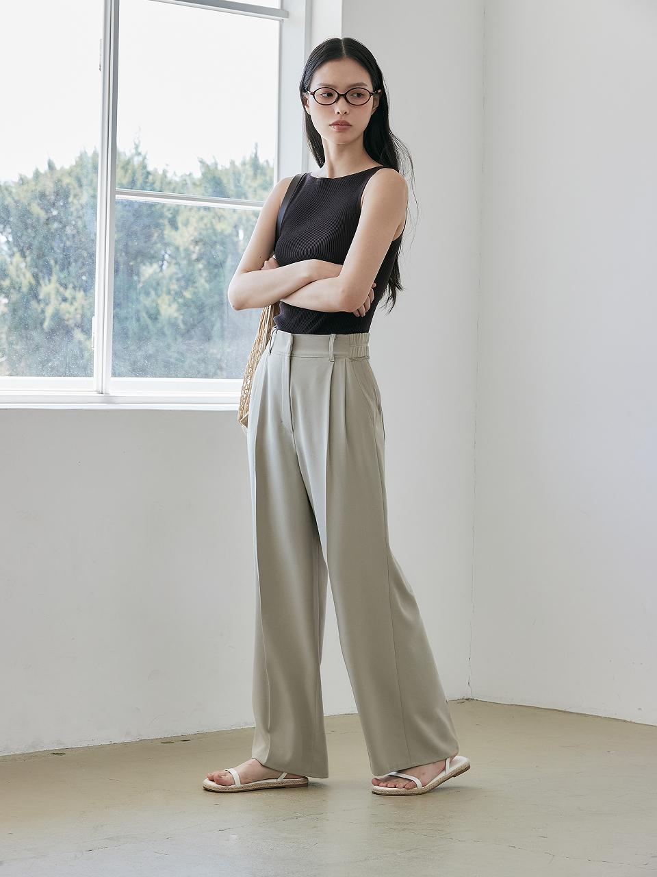 NOOR Summer Pintuck Wide Pants (2 Colors)
