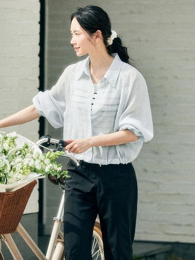 NOOR Summer String Crop Shirt