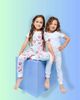 Norani Norani Girls' Kids Organic Short Sleeve Two-Piece Pajama Set - 2