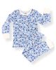 Norani Norani Snowman Fitted Two-Piece Stretch Organic Cotton Pajamas - 1