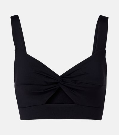Norba Norba Shell cutout ruched sports bra