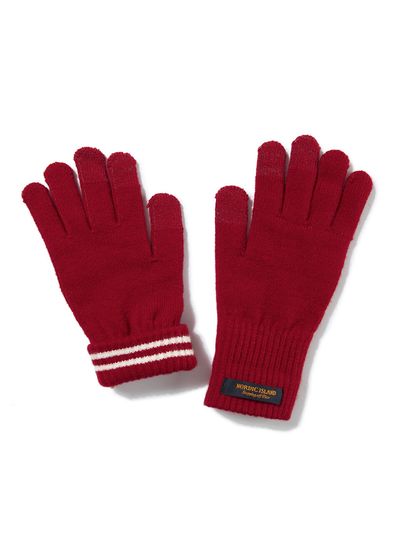 NORDIC ISLAND Long-Touch Gloves - Red