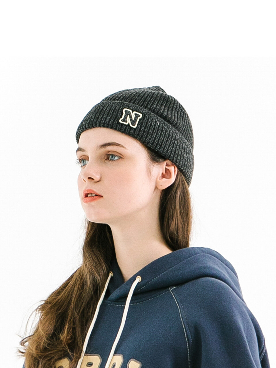 NORDIC ISLAND N-Logo Beanie - Charcoal