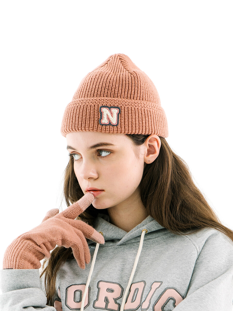 NORDIC ISLAND N-Logo Beanie - Pink