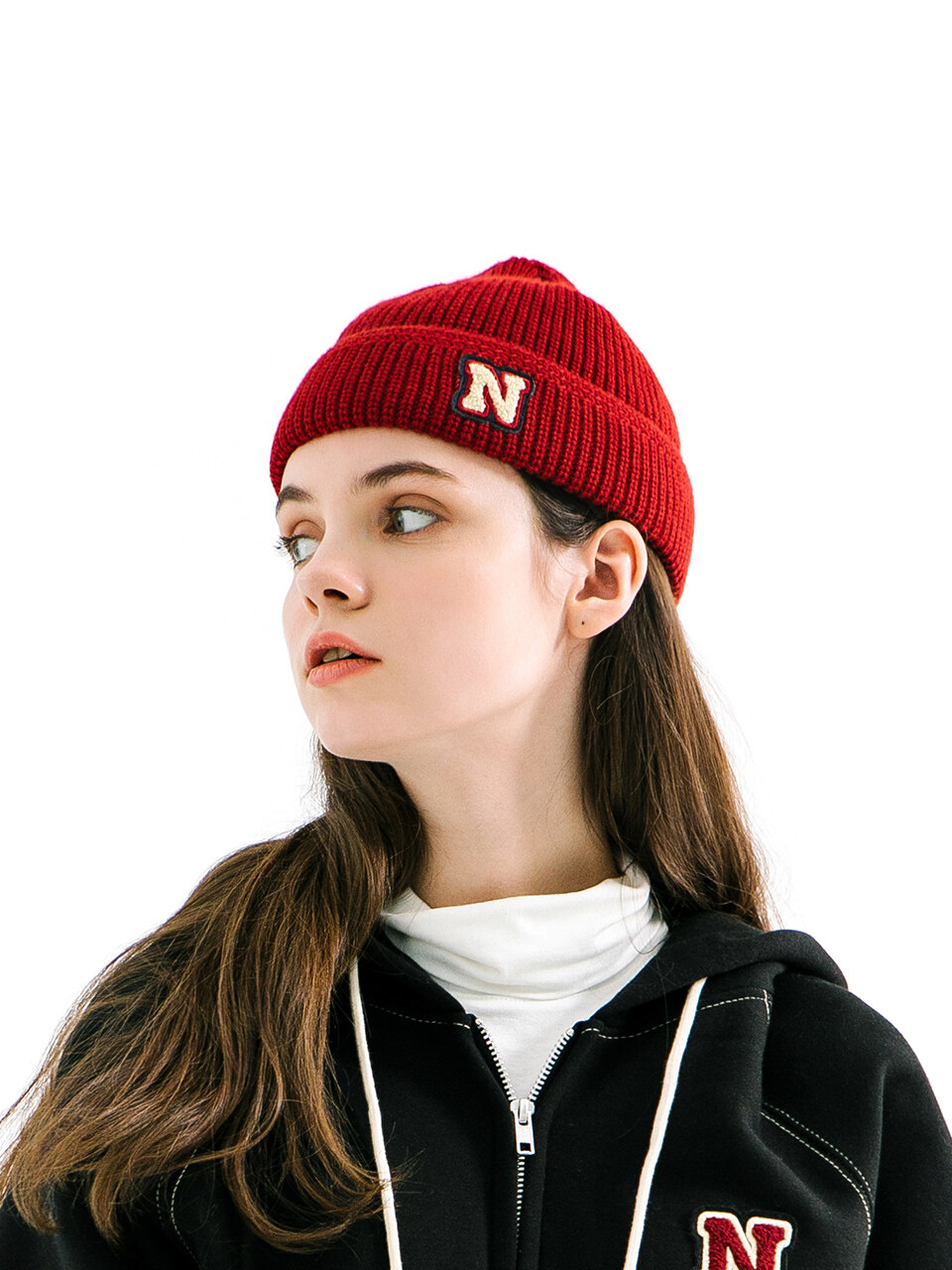 NORDIC ISLAND N-Logo Beanie - Red