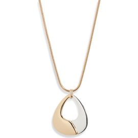 Nordstrom Nordstrom 2-Tone Adjustable Pendant Necklace