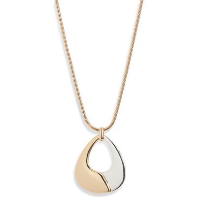 Nordstrom Nordstrom 2-Tone Adjustable Pendant Necklace