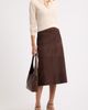 Nordstrom Nordstrom A-Line Suede Midi Skirt - 2