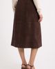 Nordstrom Nordstrom A-Line Suede Midi Skirt - 3