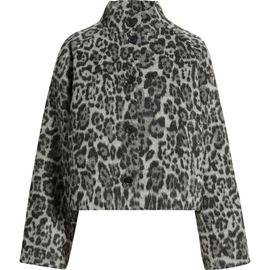 Nordstrom Nordstrom Animal Print Cropped Jacket