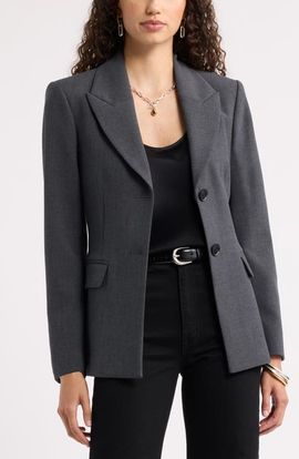 Nordstrom Nordstrom Astrid Sculpted Two-Button Blazer
