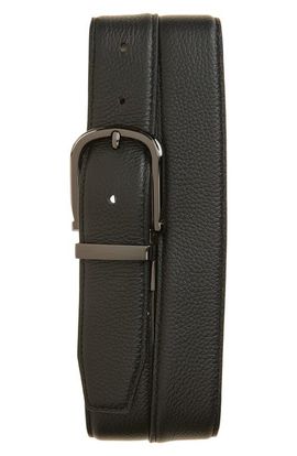 Nordstrom Nordstrom Berry Reversible Pebbled Leather Belt