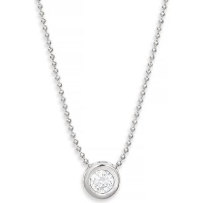 Nordstrom Nordstrom Bezel Cubic Zirconia Pendant Necklace