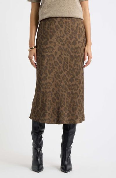 Nordstrom Nordstrom Bias Cut Satin Skirt