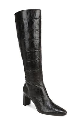 Nordstrom Nordstrom Bridget Croc Embossed Leather Tall Boot