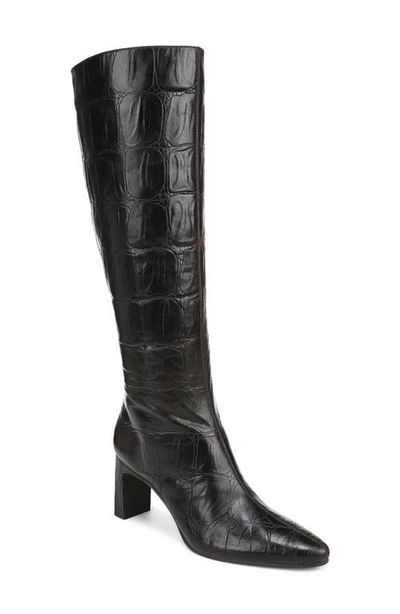 Nordstrom Nordstrom Bridget Croc Embossed Leather Tall Boot