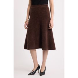 Nordstrom Nordstrom Brushed Cashmere Circle Midi Skirt