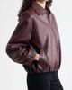 Nordstrom Nordstrom Bubble Hem Leather Jacket - 4