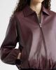 Nordstrom Nordstrom Bubble Hem Leather Jacket - 5