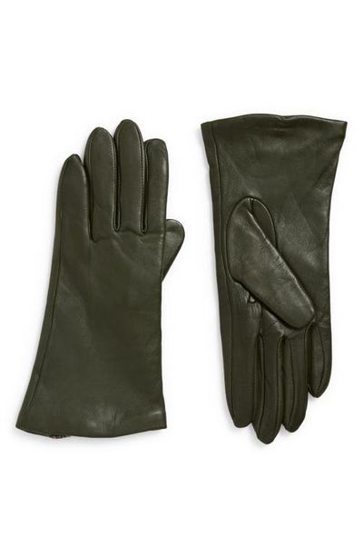 Nordstrom Nordstrom Cashmere Lined Leather Touchscreen Gloves
