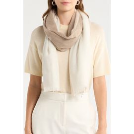 Nordstrom Nordstrom Checker Cashmere Scarf