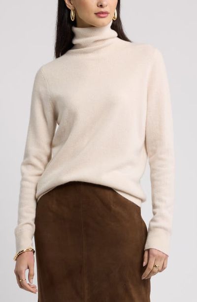 Nordstrom Nordstrom Classic Cashmere Turtleneck Sweater