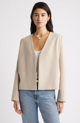 Nordstrom Nordstrom Collarless Blazer