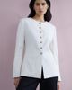 Nordstrom Nordstrom Collarless Linen Blend Blazer - 1