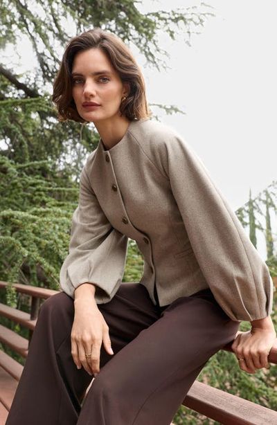 Nordstrom Nordstrom Collarless Sculpted Jacket