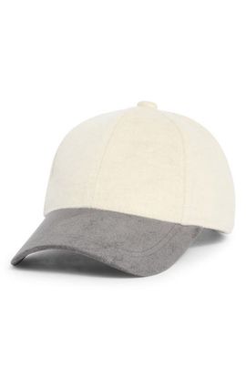 Nordstrom Nordstrom Colorblock Wool & Cashmere Baseball Cap