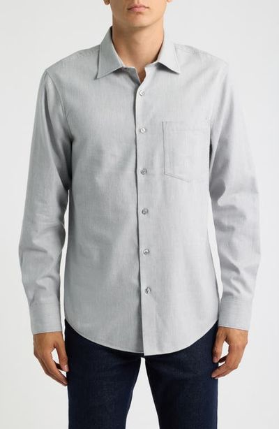 Nordstrom Nordstrom Cotton & Cashmere Flannel Button-Up Shirt